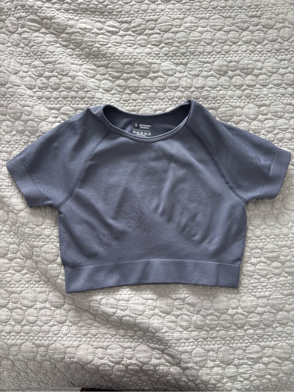Gray Athletic Crop Top